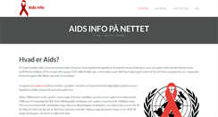 Desktop Screenshot of aids-info.dk