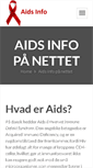 Mobile Screenshot of aids-info.dk