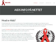 Tablet Screenshot of aids-info.dk